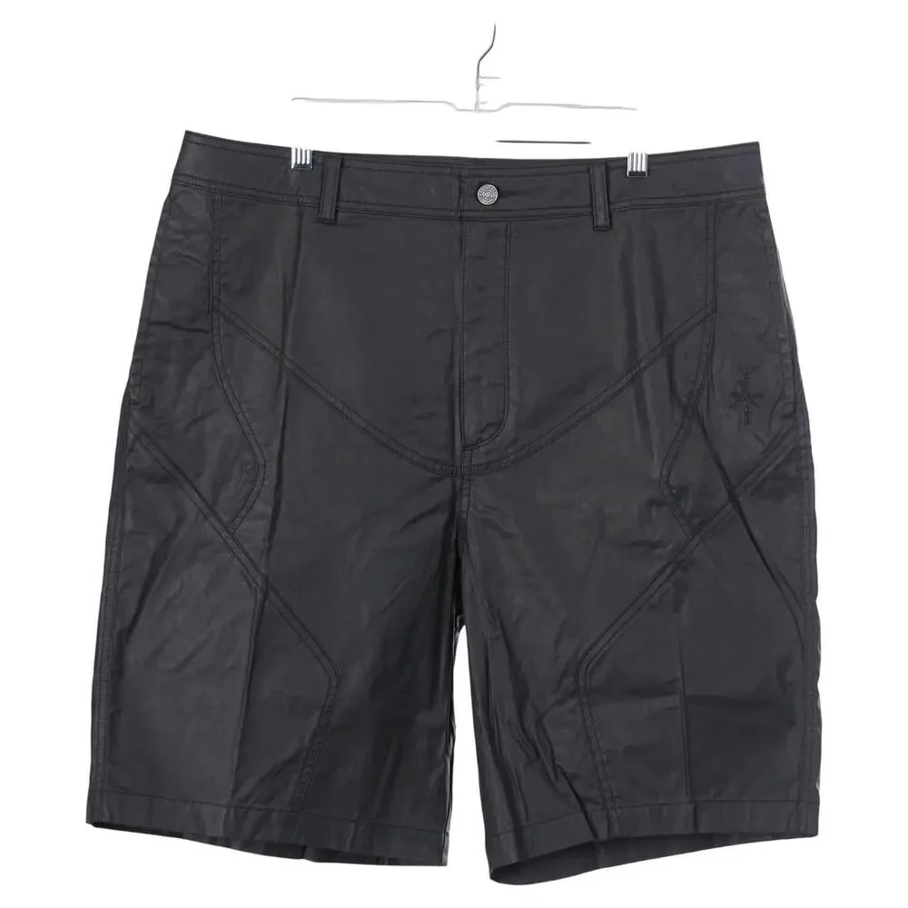 NWT Jordan Nike x Cactus Jack Shorts Men Size 36 Black Coated Waxed Travis Scott